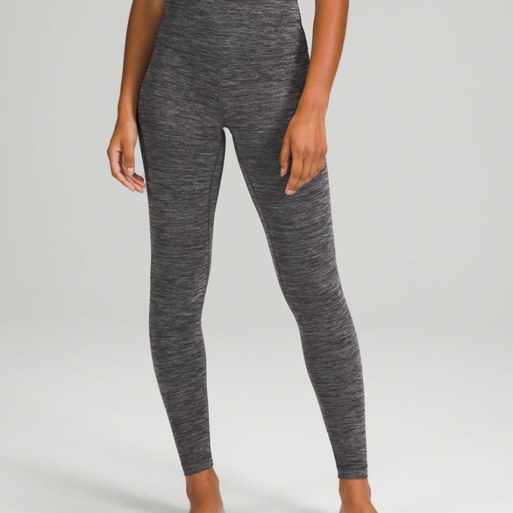 Lululemon align pants heathered black size 4 25”